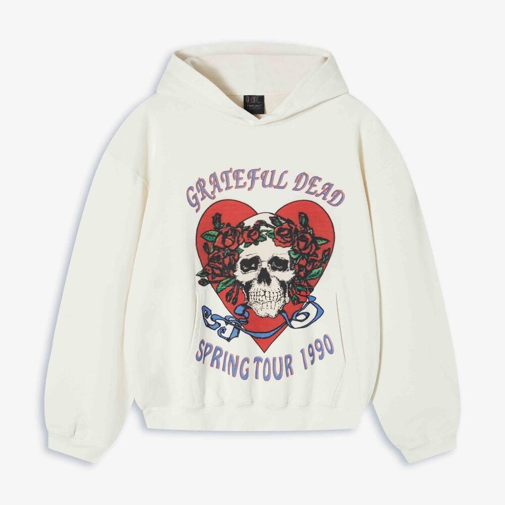 Grateful Dead 1990 Spring Tour Themed Hoodie Size M